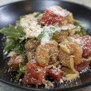 Grilled Shrimp, Watermelon and Orzo Salad  